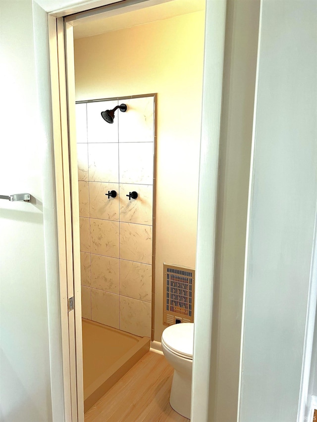 758 W 400 S Rd, Wabash, IN 46992 - full bath featuring a stall shower and wood finished floors