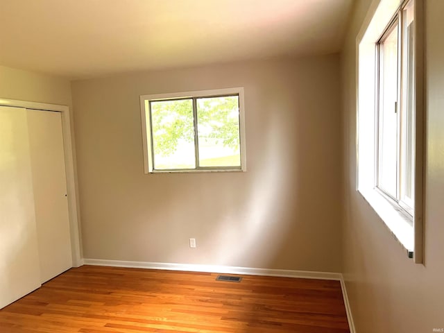 758 W 400 S Rd, Wabash, IN 46992 - unfurnished bedroom featuring light wood-style flooring and a closet