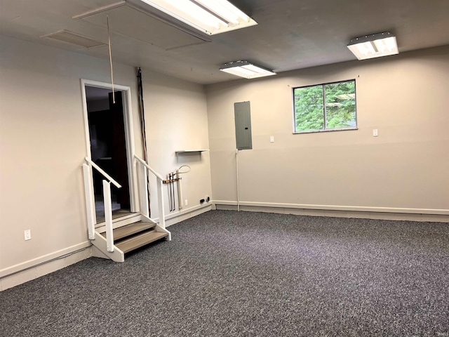 758 W 400 S Rd, Wabash, IN 46992 - empty room featuring electric panel and attic access