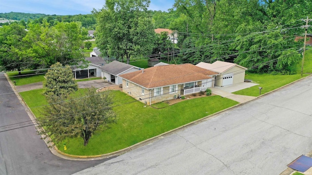 2208 Franklin St, Tell City, IN 47586 - aerial view of property and surrounding area