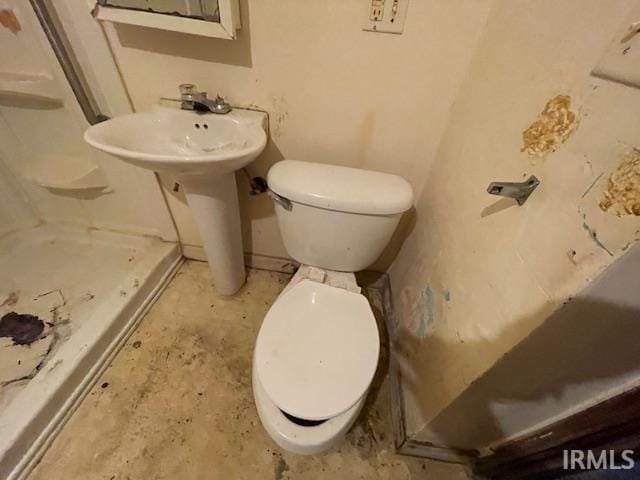 758 N Olive St, South Bend, IN 46628 - bathroom with walk in shower and toilet