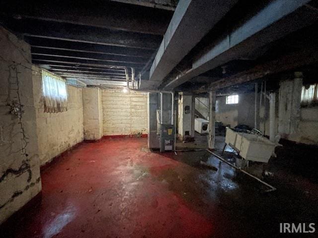 758 N Olive St, South Bend, IN 46628 - below grade area featuring heating unit