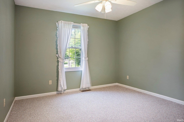 13920 Lexington Cir, Granger, IN 46530 - carpeted spare room featuring a ceiling fan and baseboards