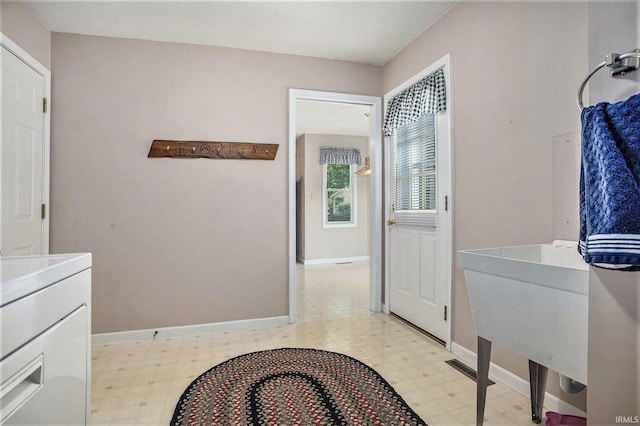 13920 Lexington Cir, Granger, IN 46530 - bathroom featuring tile patterned floors and baseboards