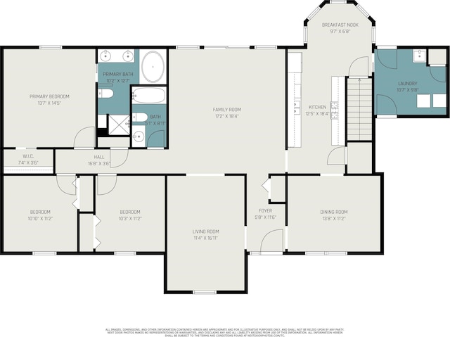 13920 Lexington Cir, Granger, IN 46530 - view of property floor plan