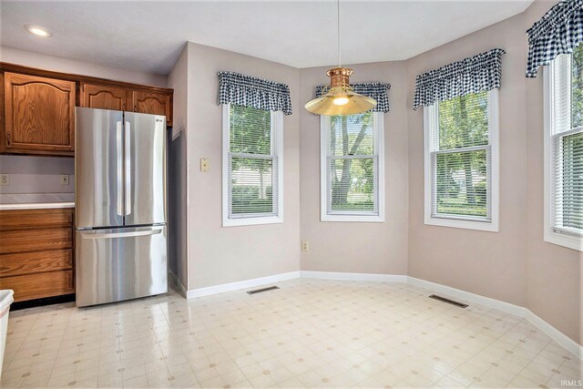13920 Lexington Cir, Granger, IN 46530 - unfurnished dining area featuring light floors and recessed lighting