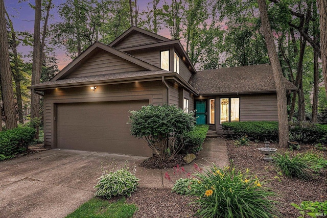 17991 Sable Ridge Dr, South Bend, IN 46635 - view of front of house with driveway and an attached garage