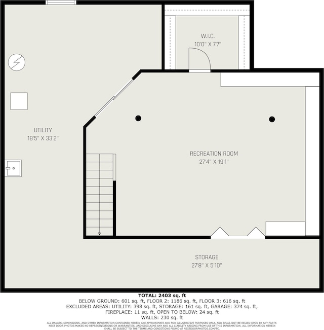 17991 Sable Ridge Dr, South Bend, IN 46635 - view of floor plan / room layout