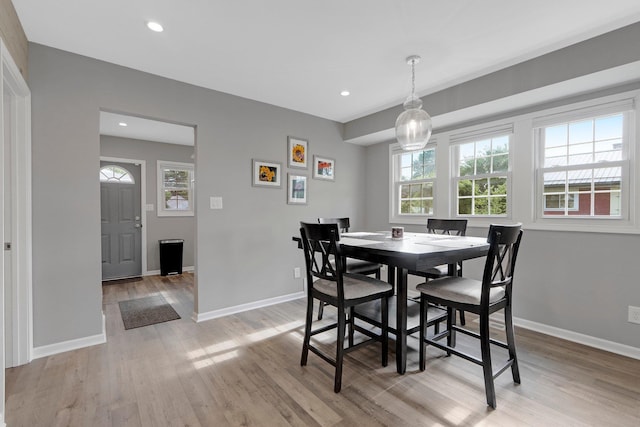 2405 E State Blvd, Fort Wayne, IN 46805 - dining space featuring light wood-style flooring and recessed lighting