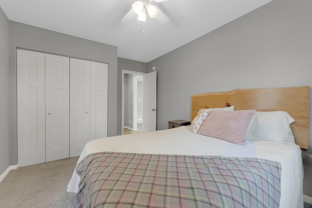 2405 E State Blvd, Fort Wayne, IN 46805 - carpeted bedroom featuring a closet and a ceiling fan