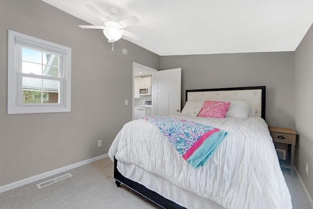 2405 E State Blvd, Fort Wayne, IN 46805 - bedroom with carpet and ceiling fan