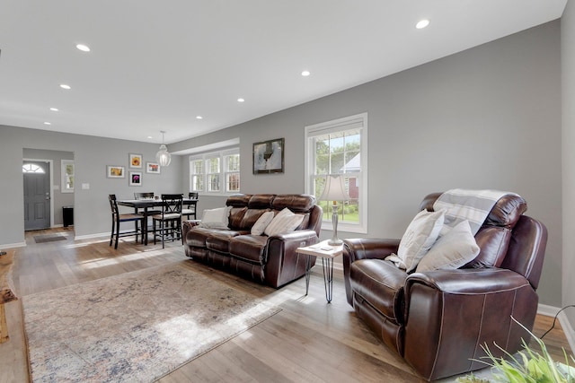 2405 E State Blvd, Fort Wayne, IN 46805 - living area with recessed lighting and light wood-type flooring
