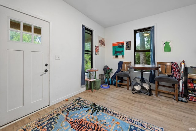 622 Romig St, Lafayette, IN 47901 - entrance foyer featuring light wood finished floors and baseboards