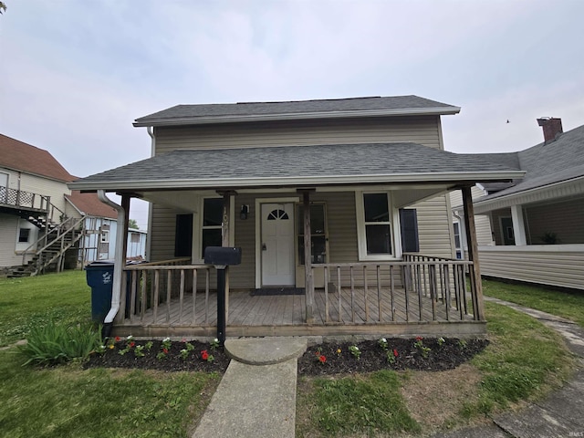107 W S B St, Gas City, IN 46933 - view of front facade with a porch