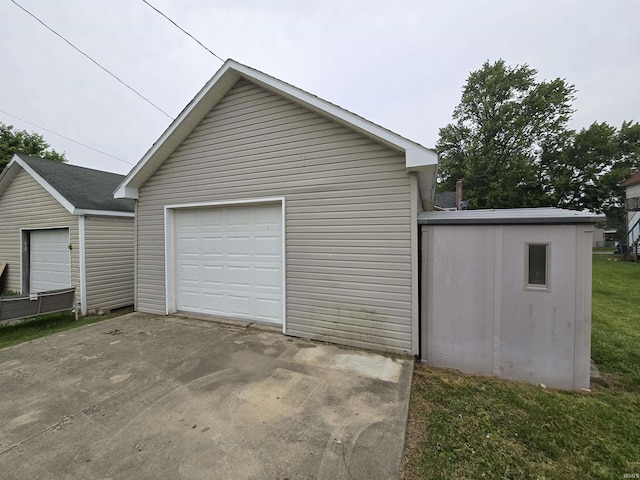 107 W S B St, Gas City, IN 46933 - detached garage with concrete driveway