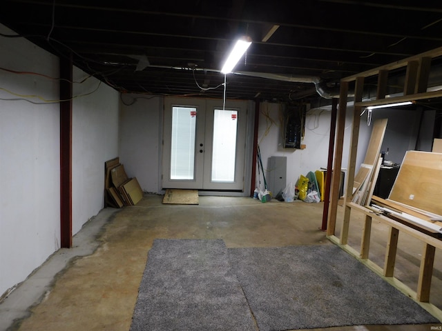 4597 S W Washington School Rd, Salem, IN 47167 - below grade area with french doors