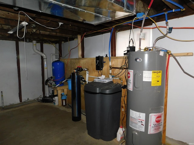 4597 S W Washington School Rd, Salem, IN 47167 - utility room featuring water heater