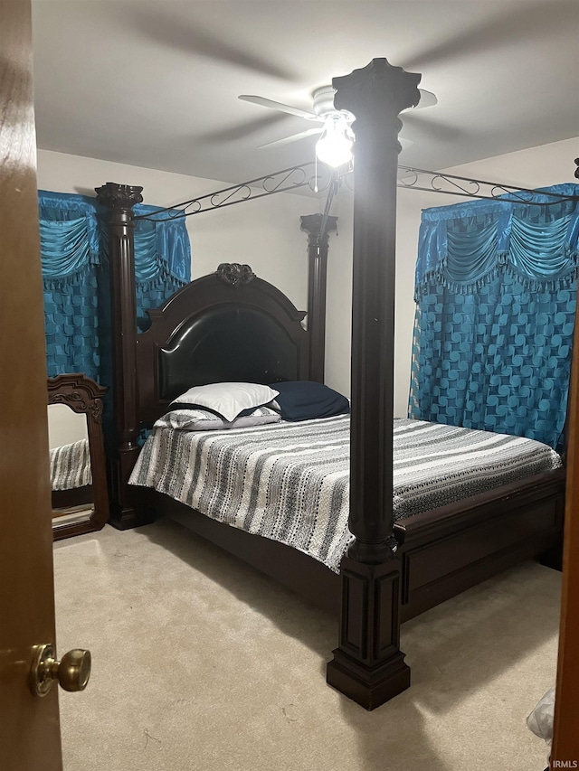 840 Giesler Rd, Jasper, IN 47546 - bedroom with carpet flooring and ceiling fan