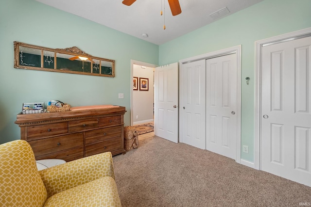233 Sinclair Dr, West Lafayette, IN 47906 - sitting room with carpet and ceiling fan
