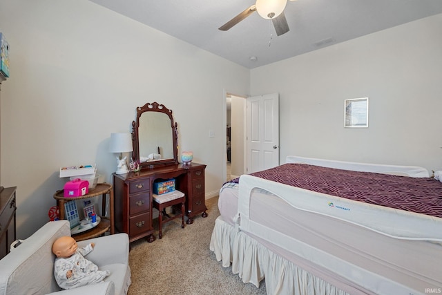 233 Sinclair Dr, West Lafayette, IN 47906 - carpeted bedroom featuring ceiling fan and baseboards