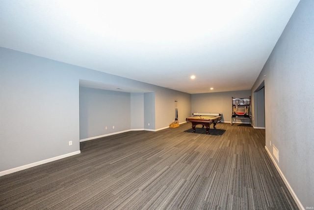 2410 Trillium Cv, Huntertown, IN 46748 - recreation room featuring billiards table and recessed lighting