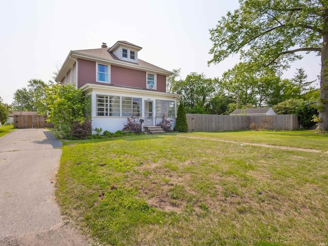 3020 Parnell Ave, Fort Wayne, IN 46805 - american foursquare style home with a chimney and brick siding
