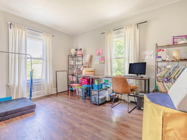 3020 Parnell Ave, Fort Wayne, IN 46805 - home office featuring wood finished floors and baseboard heating