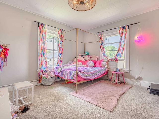 3020 Parnell Ave, Fort Wayne, IN 46805 - carpeted bedroom featuring a baseboard radiator