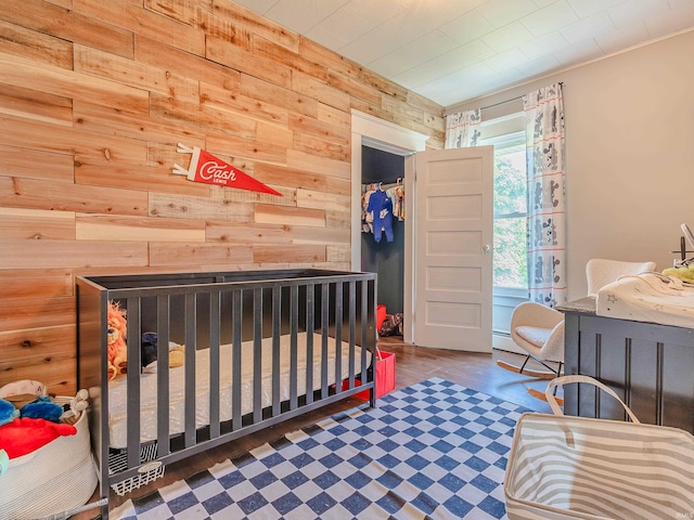 3020 Parnell Ave, Fort Wayne, IN 46805 - bedroom with wooden walls