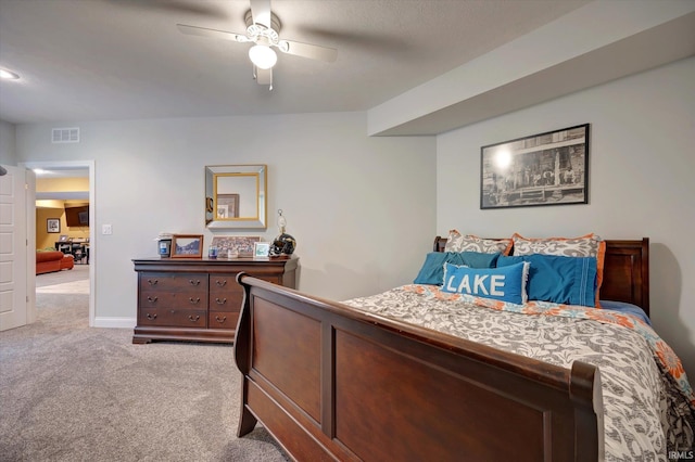 5007 W Michael Ln, Bloomington, IN 47404 - bedroom with carpet and a ceiling fan