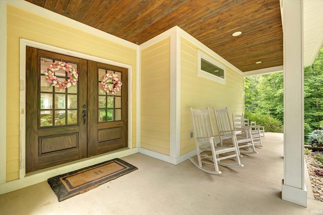 5007 W Michael Ln, Bloomington, IN 47404 - doorway to property with a porch and french doors