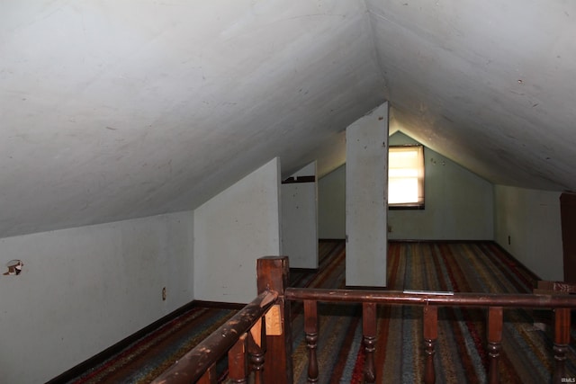 2012 S Vine St, Muncie, IN 47302 - additional living space featuring lofted ceiling and carpet