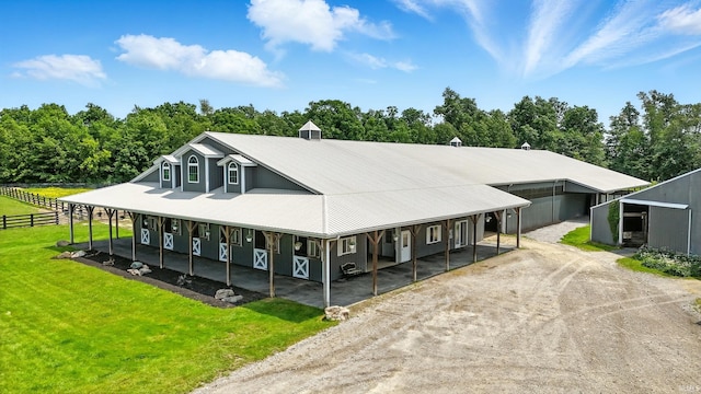 14743 Leesburg Rd, Fort Wayne, IN 46818 - view of front of property with driveway, a porch, and view of scattered trees