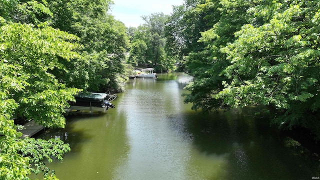 4115 N Aquarius Dr, Monticello, IN 47960 - water view with a dock