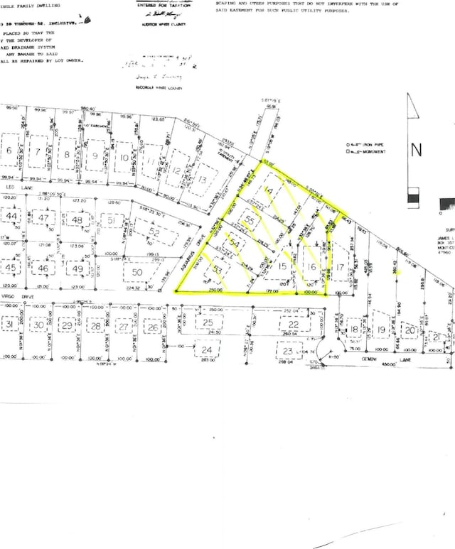 4115 N Aquarius Dr, Monticello, IN 47960 - map of parcels