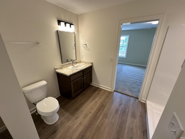 1466 Monte Carlo Dr, Huntertown, IN 46748 - bathroom with vanity and wood finished floors