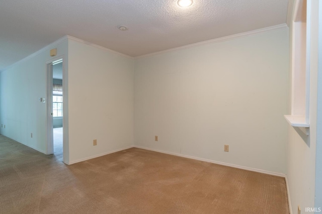 3718 Grasstree Ct, Bloomington, IN 47401 - spare room with light colored carpet and ornamental molding