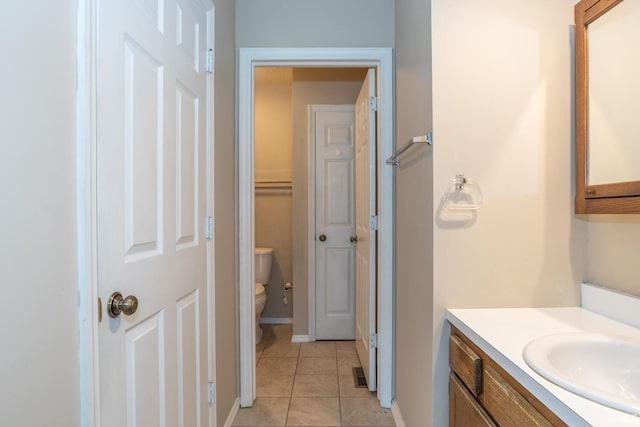 3718 Grasstree Ct, Bloomington, IN 47401 - bathroom featuring vanity and tile patterned floors