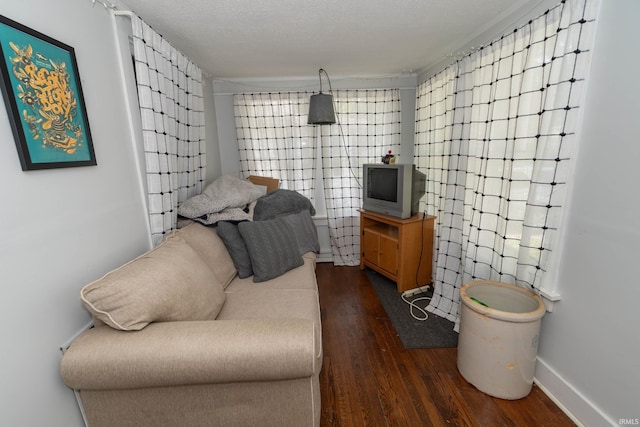 1121 S 23rd St, South Bend, IN 46615 - living area with dark wood-type flooring and baseboards