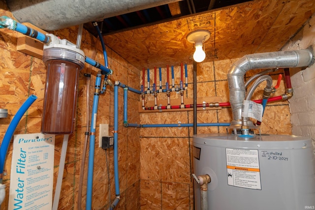 1121 S 23rd St, South Bend, IN 46615 - utility room featuring electric water heater