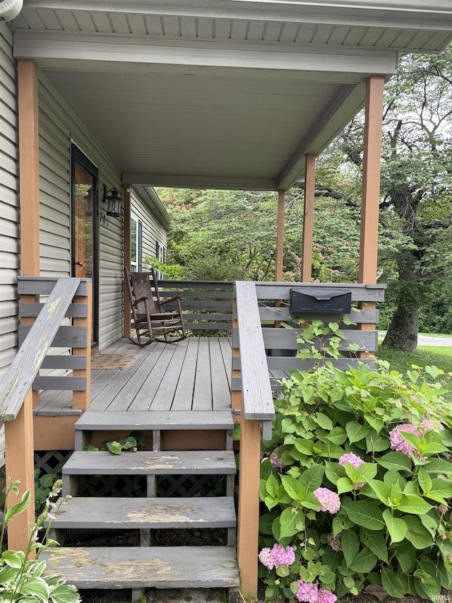 701 E Water St, Princeton, IN 47670 - view of wooden porch