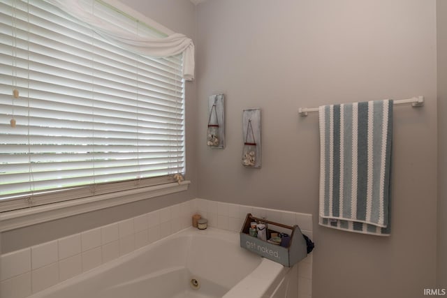 4600 N Shadow Wood Dr, Bloomington, IN 47404 - full bathroom with a jetted tub