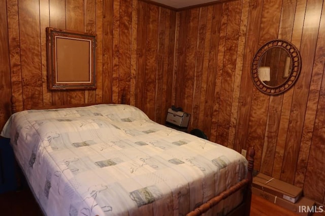 1120 E Fourth St, Mount Vernon, IN 47620 - bedroom with wooden walls