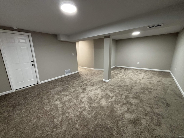 205 Corwin Ln, Fort Wayne, IN 46816 - finished below grade area with carpet and baseboards