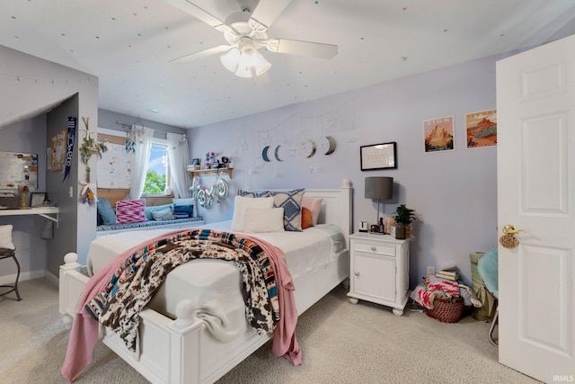 3631 E Pierceton Rd, Warsaw, IN 46580 - bedroom with carpet flooring and a ceiling fan
