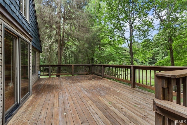 3911 Kings Ridge Rd, Mitchell, IN 47446 - view of wooden deck