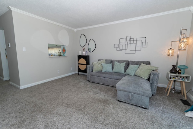 18199 Stoneridge St Apt A, South Bend, IN 46637 - living area featuring crown molding and carpet floors