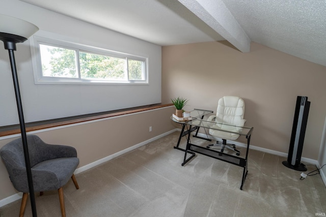 18199 Stoneridge St Apt A, South Bend, IN 46637 - carpeted office featuring baseboards and a textured ceiling