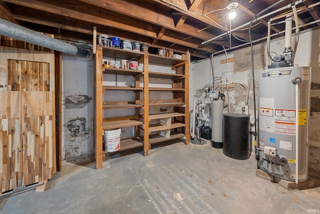 1028 Highland Ave, Lafayette, IN 47905 - unfinished basement featuring gas water heater and a water softener