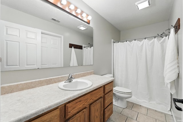 2005 Priscilla Ln, Kendallville, IN 46755 - bathroom featuring vanity, tile patterned floors, and a shower with shower curtain